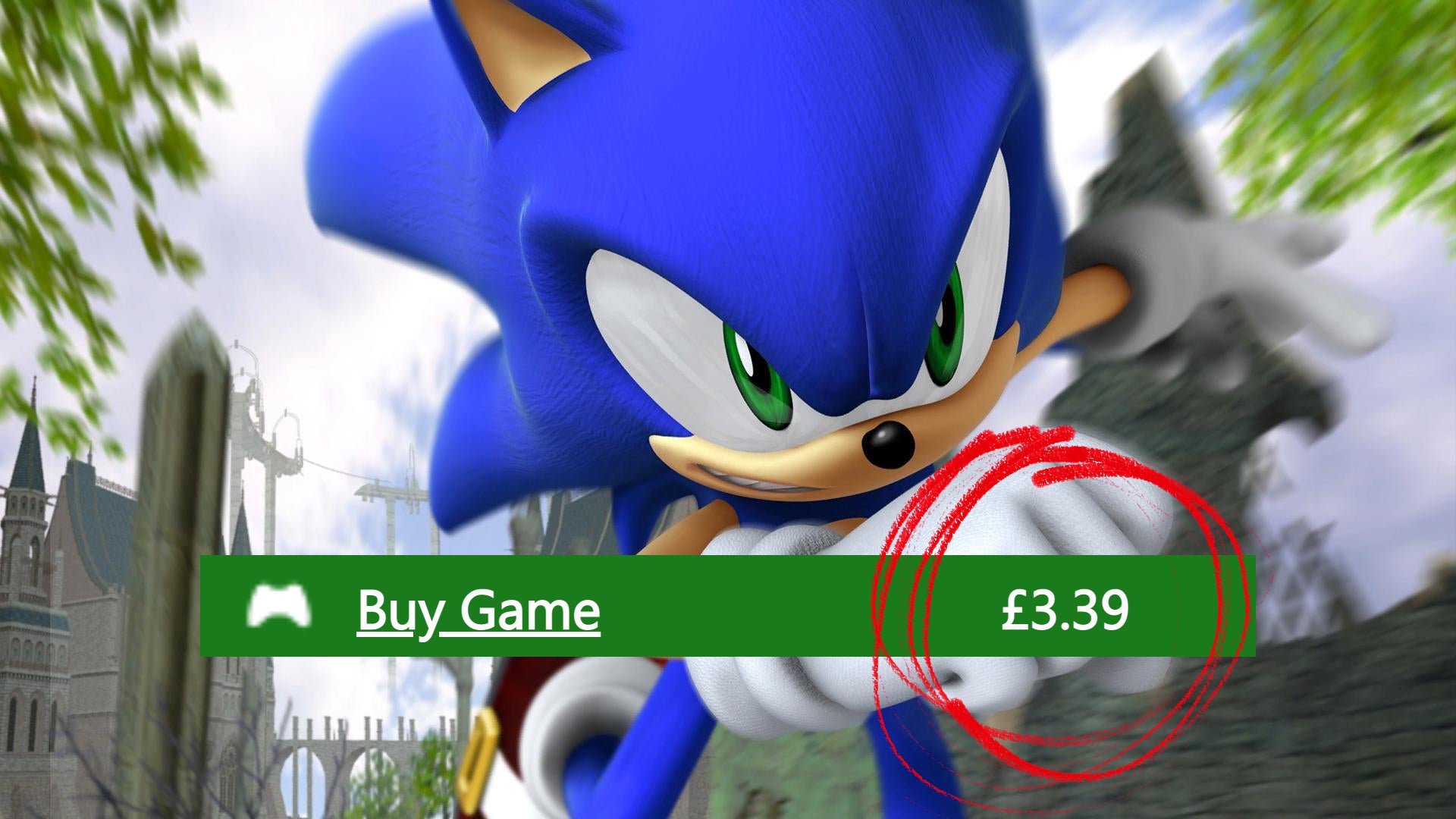 Sonic 06 is back on Xbox Store and is £3.39 more than it's worth